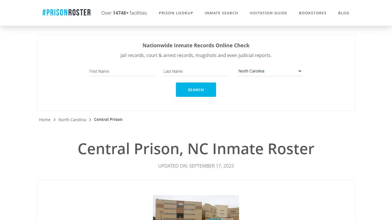 Central Prison, NC Inmate Roster - Prisonroster